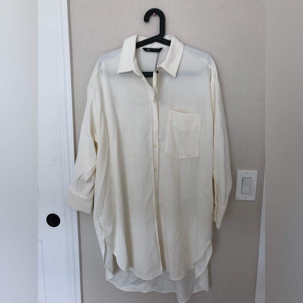 Zara soft corduroy overshirt